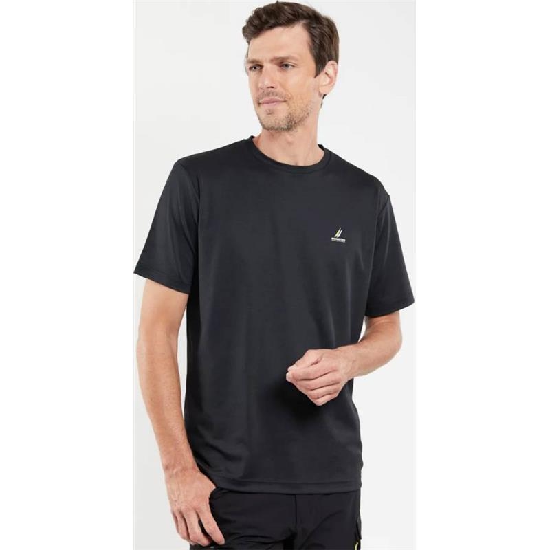 TEE SHIRT MANCHES COURTES HOMME BERMUDES VALEWOOD - NOIR - Noir - M