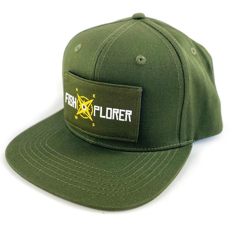 CASQUETTE HOMME À SCRATCH FISHXPLORER SNAPBACK - VERT - Vert - Unique