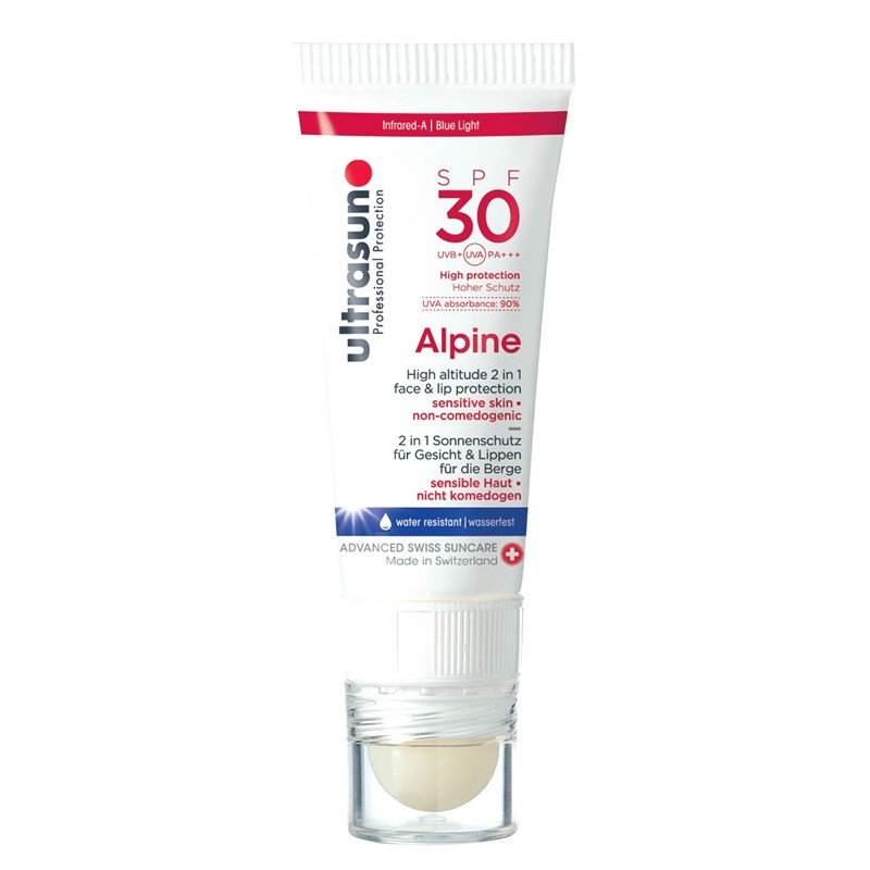 CRÈME SOLAIRE ULTRASUN ALPINE STICK 2-EN-1 VISAGE ET LÈVRES SPF30 - 20