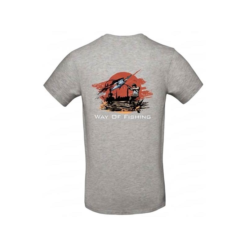 TEE SHIRT MANCHES LONGUES HOMME W.O.F. MANGA - GRIS CLAIR - Gris Clair - S