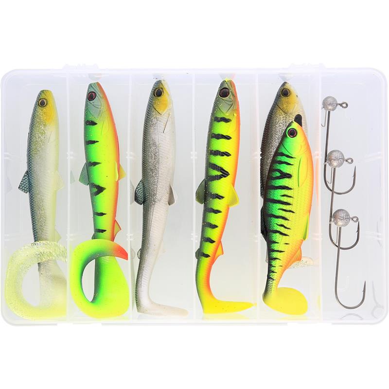 KIT LEURRE SOUPLE WESTIN PIKE BOX CAST & JIG - 10