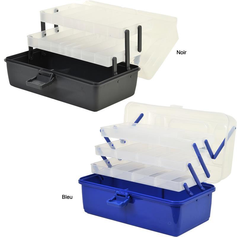 BOITE DE RANGEMENT SHAKESPEARE CANTILEVER BOXES - Bleu - 36 x 20 x 20 - 3 plateaux - 803