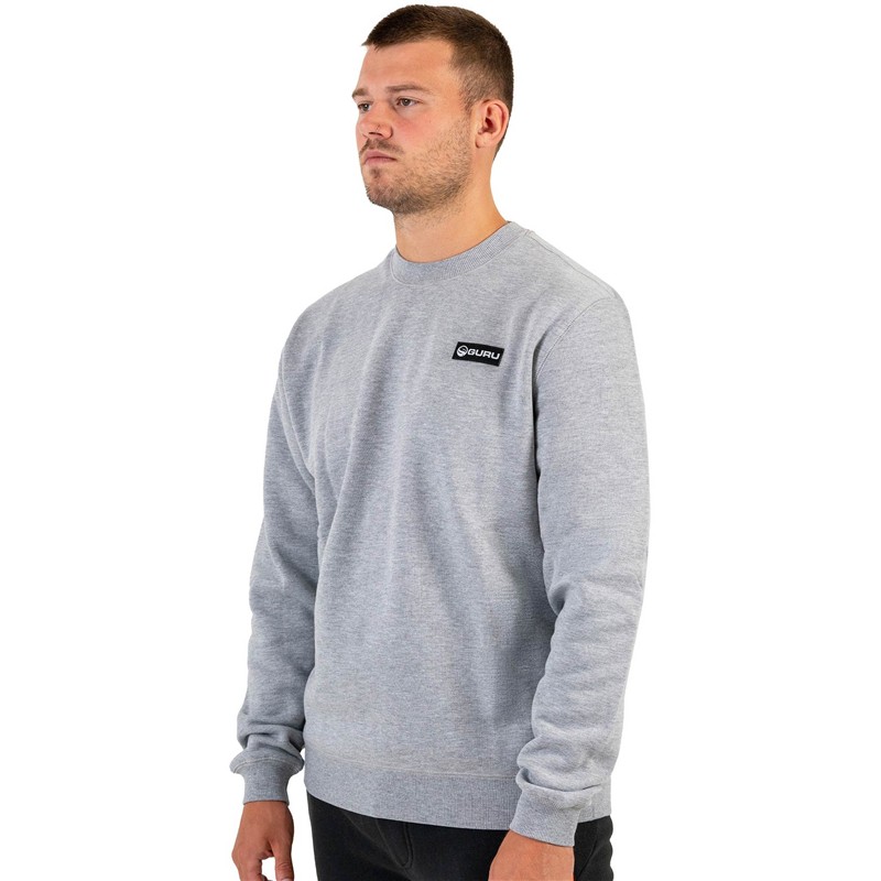 SWEAT HOMME GURU PATCH CREWNECK - GRIS - Gris - XS