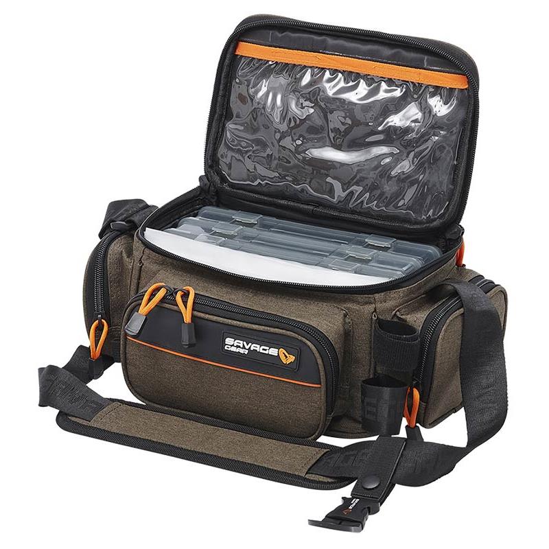 SAC DE TANSPORT SAVAGE GEAR SYSTEM BOX BAGS - S - 15 x 36 x 23 - 3 Boites - 5 Sacs - 5.5