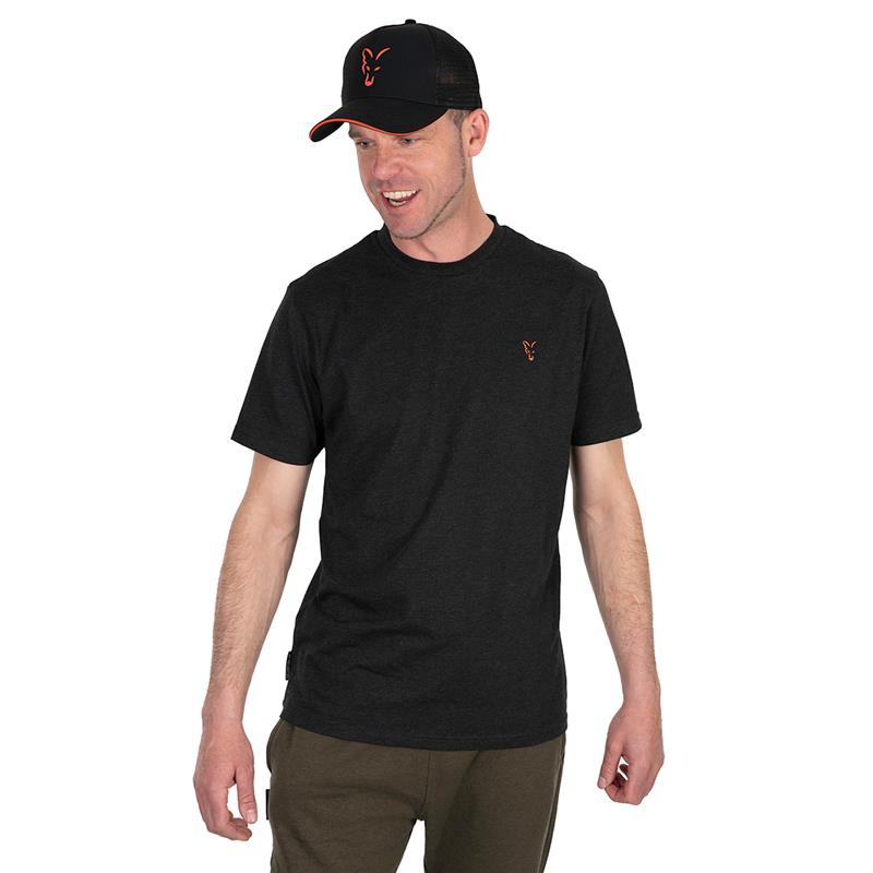 TEE SHIRT MANCHES COURTES HOMME FOX COLLECTION LW JOGGER GREEN & BLACK - NOIR - Noir - L