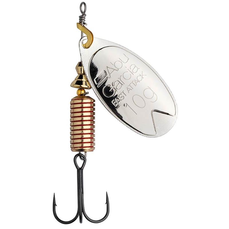 CUILLER TOURNANTE ABU GARCIA FAST ATTACK SPINNERS - 10G - Silver - 1 - 0.5-2.5 - 5 - 10