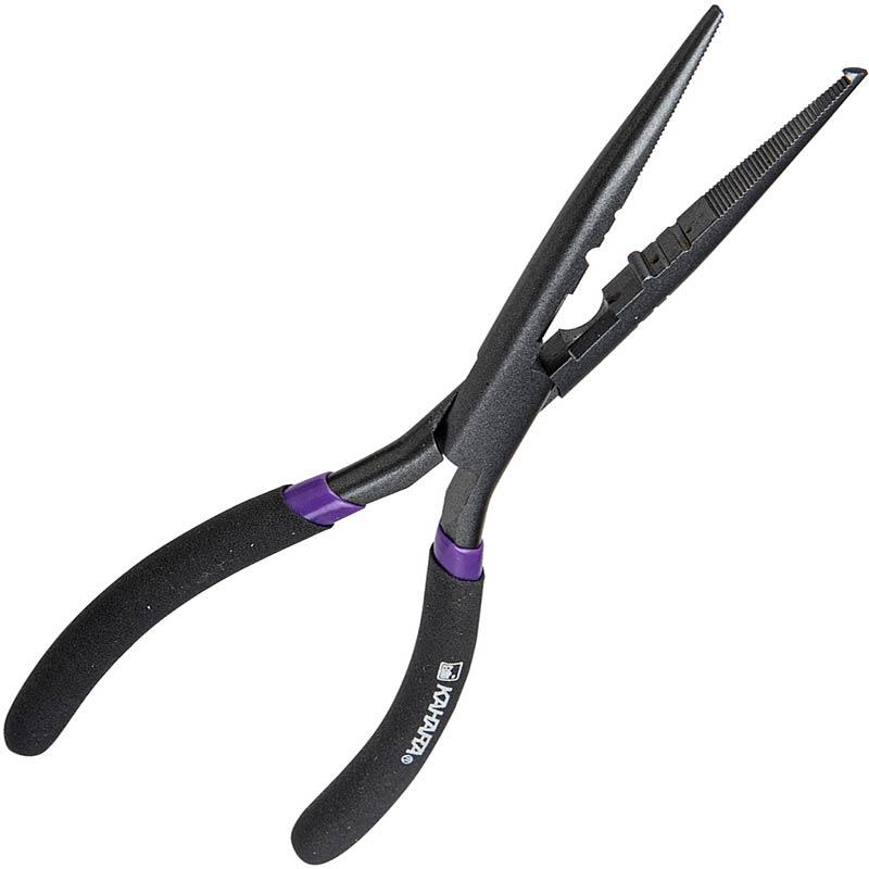 PINCE À ANNEAUX BRISÉS KAHARA CARBON STEEL LONG NOSE - 20.3