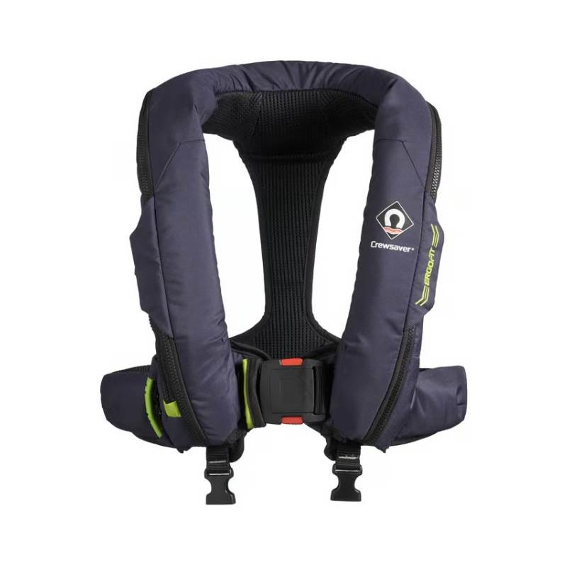 GILET DE SAUVETAGE CREWSAVER ERGOFIT 190N AUTOMATIQUE AVEC HARNAIS, FLASHLIGHT & CAPUCHE - Avec Harnais - 190 - Automatique