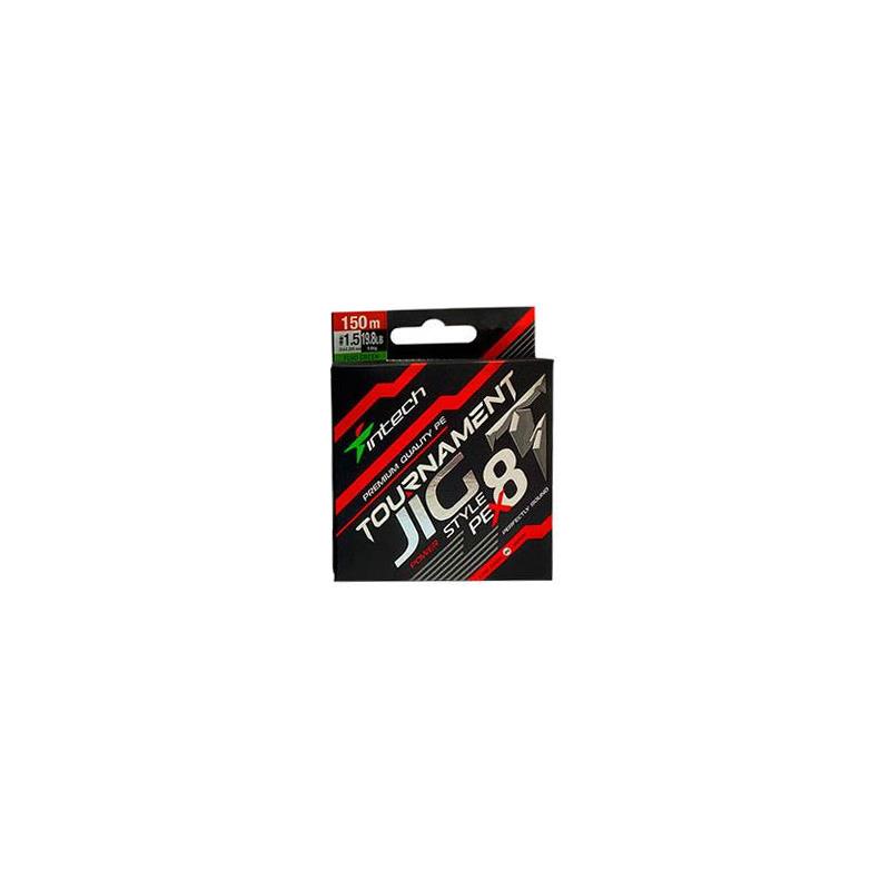 TRESSE INTECH TOURNAMENT JIG STYLE PE X8 - MULTICOLOR - 150M - Multi - 1 - 12.8/100 - 4.2 - 150 - 9.2 - 0,6