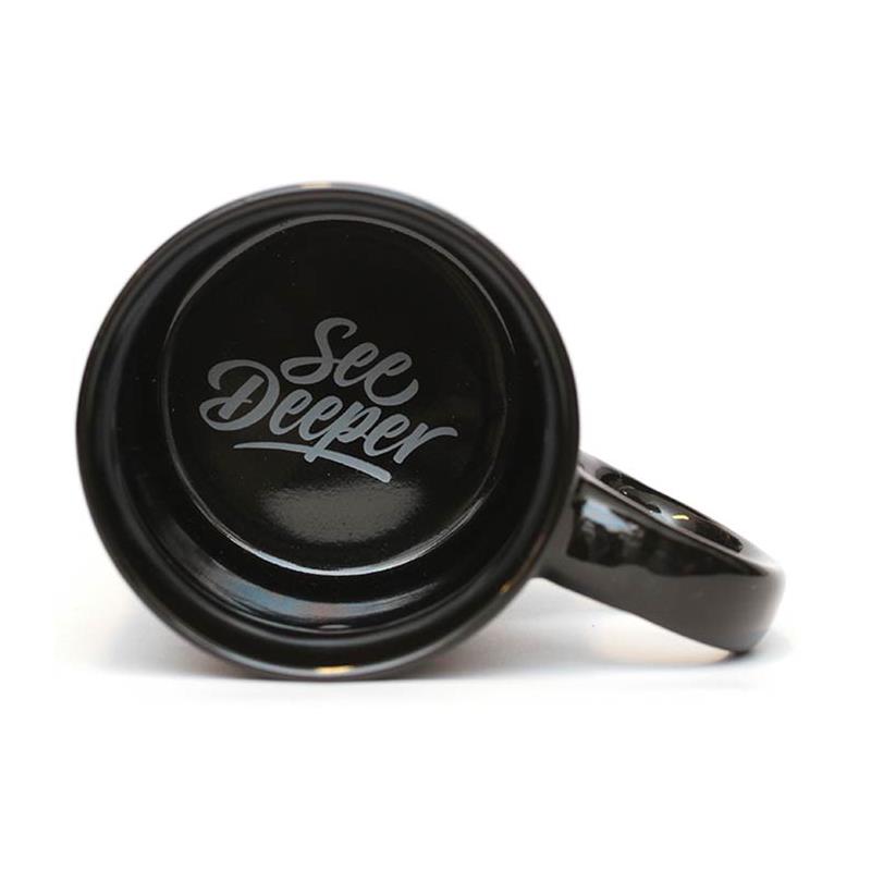 MUG FORTIS CERAMIC MUG SEE DEEPER - Noir