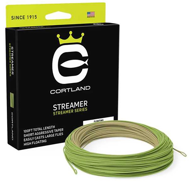 SOIE MOUCHE CORTLAND STREAMER FLOATING - Olive-Vert - #6 - Flottante - 30.4 - WF6F
