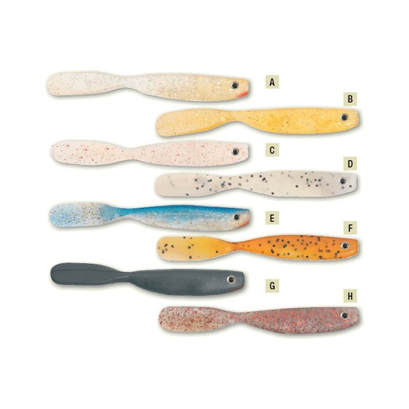 LEURRE BALZER LAZY LURE DROP SHOT - 8CM - PAR 5 - Noir Mat