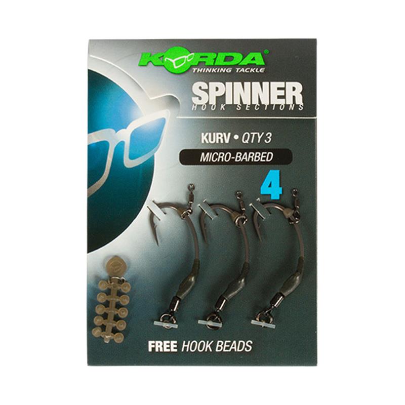 HAMECON CARPE KORDA SPINNER HOOK SECTIONS KURV - 3 - Avec ardillon - N°4