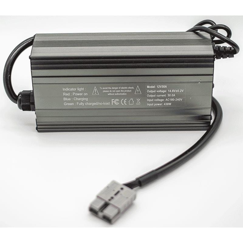 CHARGEUR LITHIUM VOLTACASE LIFEPO4 14.6V 30A POUR VALISE 105AH/210AH/280AH