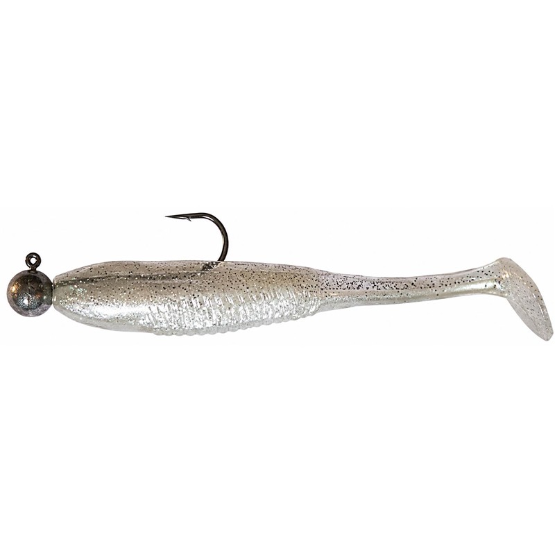 LEURRE SOUPLE ARMÉ POWERLINE SHAD MIS 5 - 12.7CM - PAR 3 - Argent/Ventre Nacré - 3 - 12.7