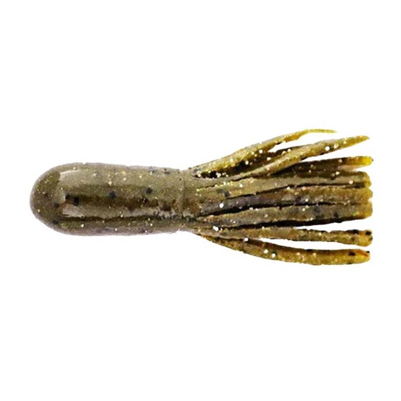 LEURRE SOUPLE X ZONE LURES SCENTED STEALTH TUBE - 7CM - PAR 8 - Green Pumpkin Blue Flakes - 7 - 4
