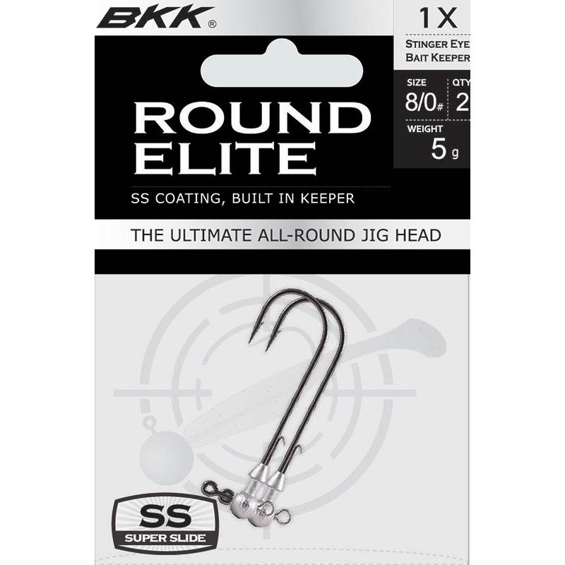 TÊTE PLOMBÉE BKK ROUND ELITE STINGER EYE BAIT KEEPER - 2 - N°10/0 - 10