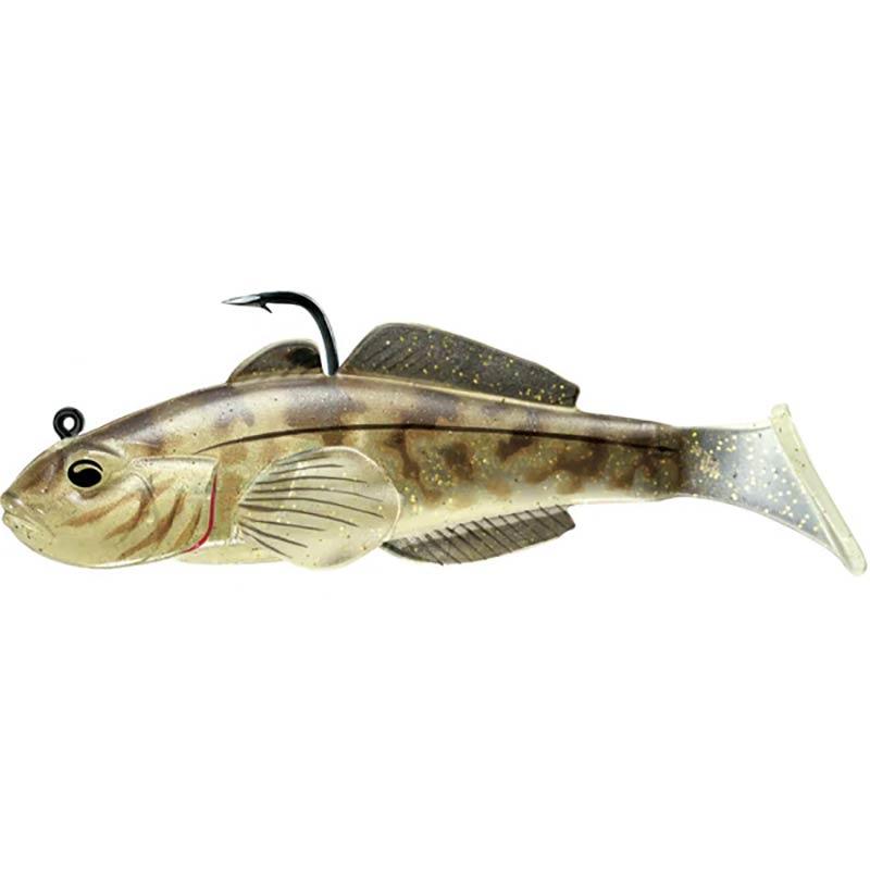 LEURRE SOUPLE ARMÉ LIVE TARGET GOBY PADDLE TAIL - 8CM - PAR 3 - Natural - 3 - 8 - 14