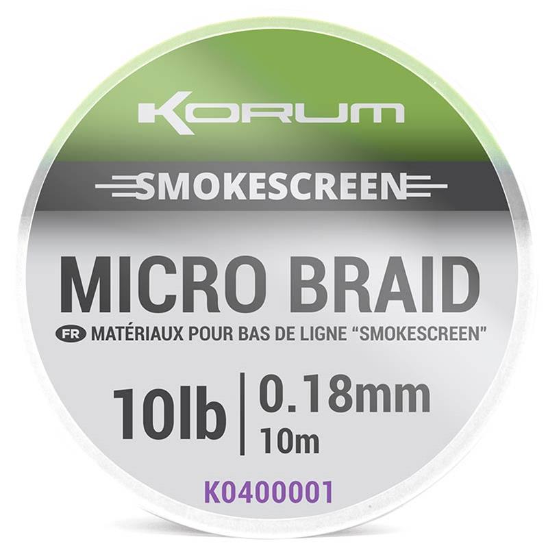 TRESSE À BAS DE LIGNE KORUM SMOKESCREEN MICRO BRAID - 10M - 10